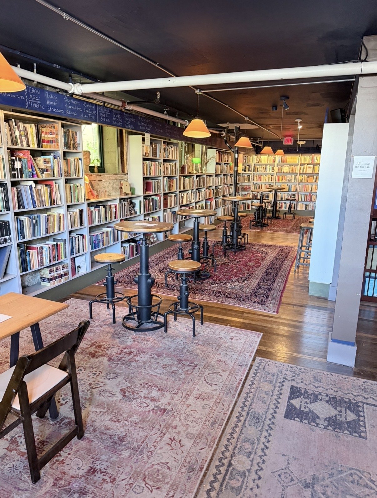 Interior of Clio's bookstore, Oakland
